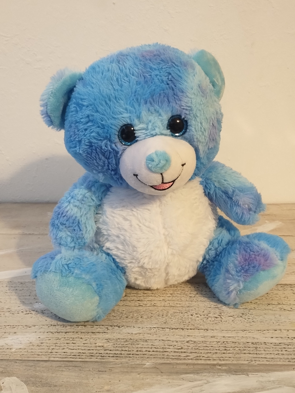 Sherbet Bear 11"Soft brightly colored bear plush good condition